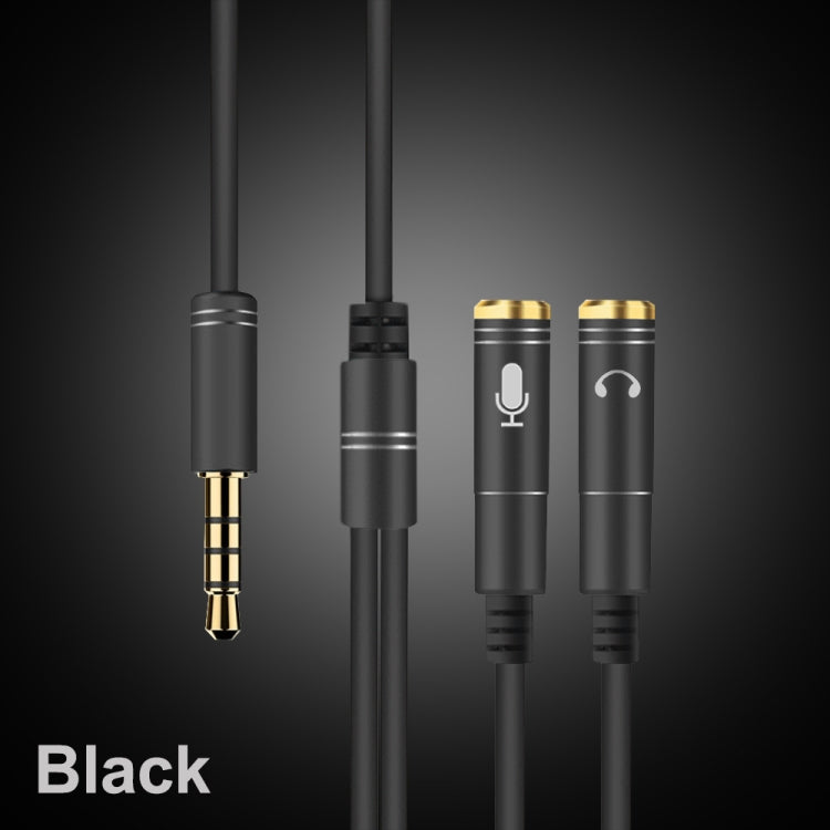2 in 1 3.5mm Male to Double 3.5mm Female TPE High-elastic Audio Cable Splitter, Cable Length: 32cm
